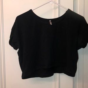 Black crop top